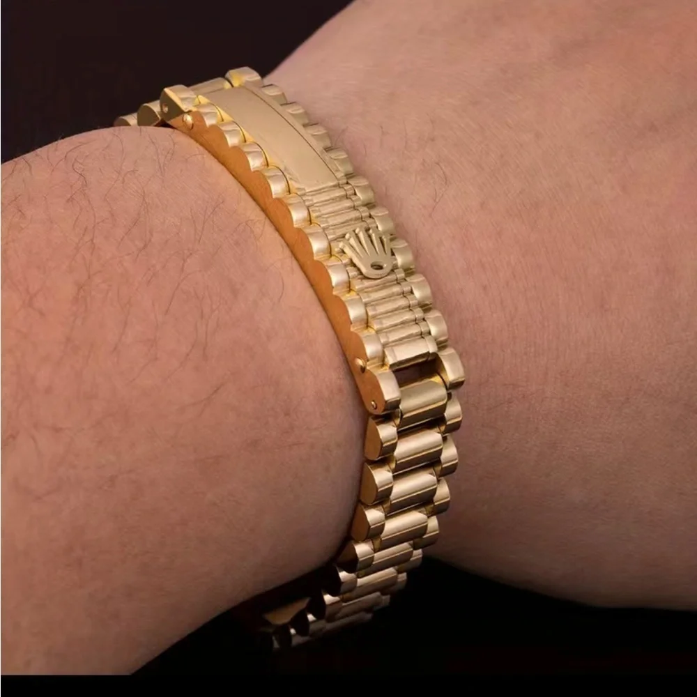 gold bracelet within crown on it. It is NOT a …. But your friends won’t know